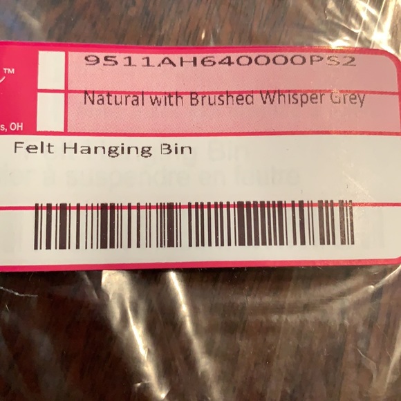 Thirty one felt hanging bin NWT black (wrong bag) - Picture 4 of 4